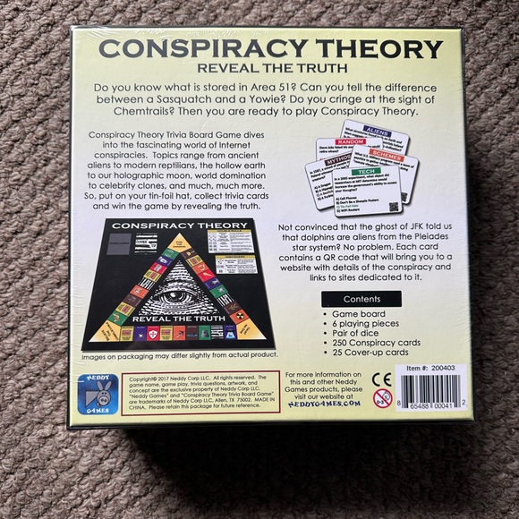 Conspiracy Theory Board Game- Sealed Brand New! - Picture 3 of 4